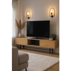Szafka RTV-22 Drewno Lite Dąb Loft Lakier Rozmiary od 100 cm do 200 cm PREMIUM